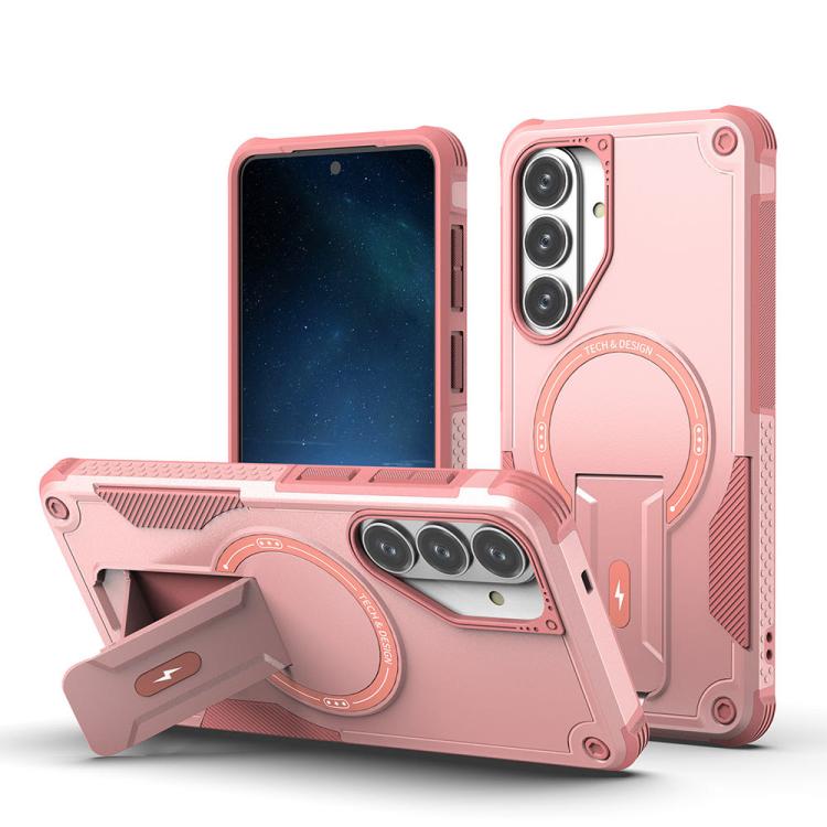 Custodia per telefono Armor MagSafe Holder PC Hybrid TPU, For Samsung Galaxy S26+ 5G, For Samsung Galaxy S26 Ultra 5G, For Samsung Galaxy S26 5G, For Samsung Galaxy S25 Edge 5G