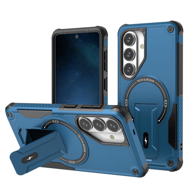 Custodia per telefono Armor MagSafe Holder PC Hybrid TPU, For Samsung Galaxy S26+ 5G, For Samsung Galaxy S26 Ultra 5G, For Samsung Galaxy S26 5G, For Samsung Galaxy S25 Edge 5G
