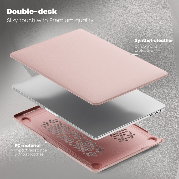 Supporto magnetico aziendale per PC + custodia protettiva per laptop in PU, For MacBook Pro 13.3 inch M1 A2338, For MacBook Pro 14 inch A2918 / A2992, For MacBook Air 13.6 inch A3113 / A2681, For MacBook Air 15.3 inch A3114 / A2941���������������������...