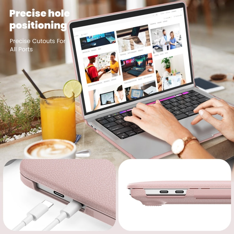 Supporto magnetico aziendale per PC + custodia protettiva per laptop in PU, For MacBook Pro 13.3 inch M1 A2338, For MacBook Pro 14 inch A2918 / A2992, For MacBook Air 13.6 inch A3113 / A2681, For MacBook Air 15.3 inch A3114 / A2941���������������������...