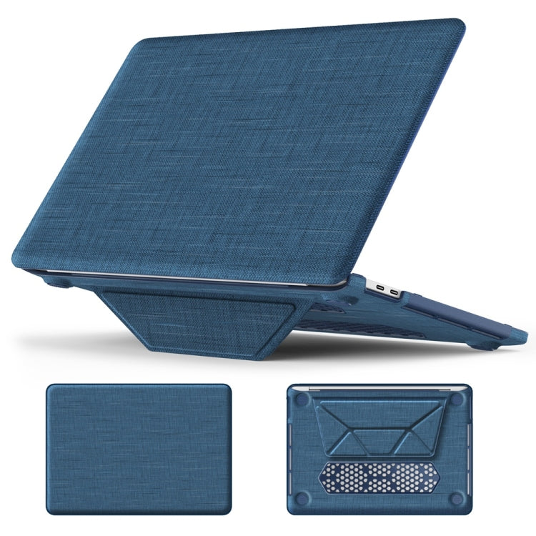Custodia protettiva per laptop con supporto magnetico in tessuto, For MacBook Pro 13.3 inch M1 A2338, For MacBook Pro 14 inch A2918 / A2992, For MacBook Air 13.6 inch A3113 / A2681, For MacBook Air 15.3 inch A3114 / A2941�������������������������������...