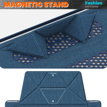 Custodia protettiva per laptop con supporto magnetico in tessuto, For MacBook Pro 13.3 inch M1 A2338, For MacBook Pro 14 inch A2918 / A2992, For MacBook Air 13.6 inch A3113 / A2681, For MacBook Air 15.3 inch A3114 / A2941�������������������������������...