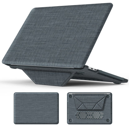 Custodia protettiva per laptop con supporto magnetico in tessuto, For MacBook Pro 13.3 inch M1 A2338, For MacBook Pro 14 inch A2918 / A2992, For MacBook Air 13.6 inch A3113 / A2681, For MacBook Air 15.3 inch A3114 / A2941�������������������������������...