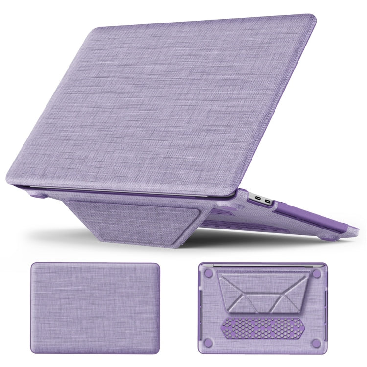 Custodia protettiva per laptop con supporto magnetico in tessuto, For MacBook Pro 13.3 inch M1 A2338, For MacBook Pro 14 inch A2918 / A2992, For MacBook Air 13.6 inch A3113 / A2681, For MacBook Air 15.3 inch A3114 / A2941�������������������������������...