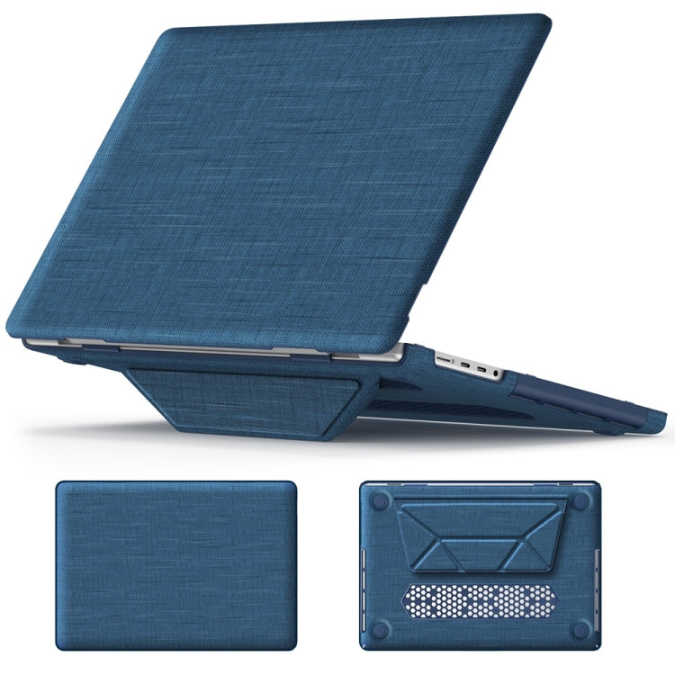 Custodia protettiva per laptop con supporto magnetico in tessuto, For MacBook Pro 13.3 inch M1 A2338, For MacBook Pro 14 inch A2918 / A2992, For MacBook Air 13.6 inch A3113 / A2681, For MacBook Air 15.3 inch A3114 / A2941�������������������������������...