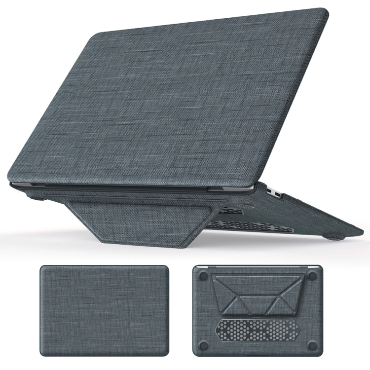 Custodia protettiva per laptop con supporto magnetico in tessuto, For MacBook Pro 13.3 inch M1 A2338, For MacBook Pro 14 inch A2918 / A2992, For MacBook Air 13.6 inch A3113 / A2681, For MacBook Air 15.3 inch A3114 / A2941�������������������������������...
