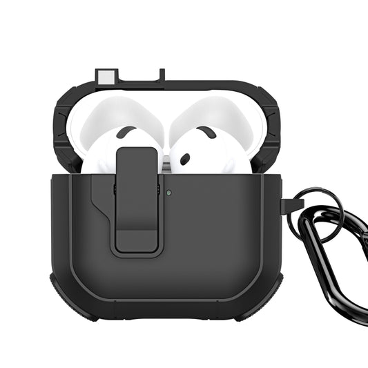 Custodia per auricolari divisi DUX DUCIS PECP Series con gancio, For AirPods 4, For AirPods Pro 2