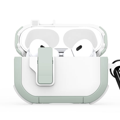 Custodia per auricolari divisi DUX DUCIS PECP Series con gancio, For AirPods 4, For AirPods Pro 2