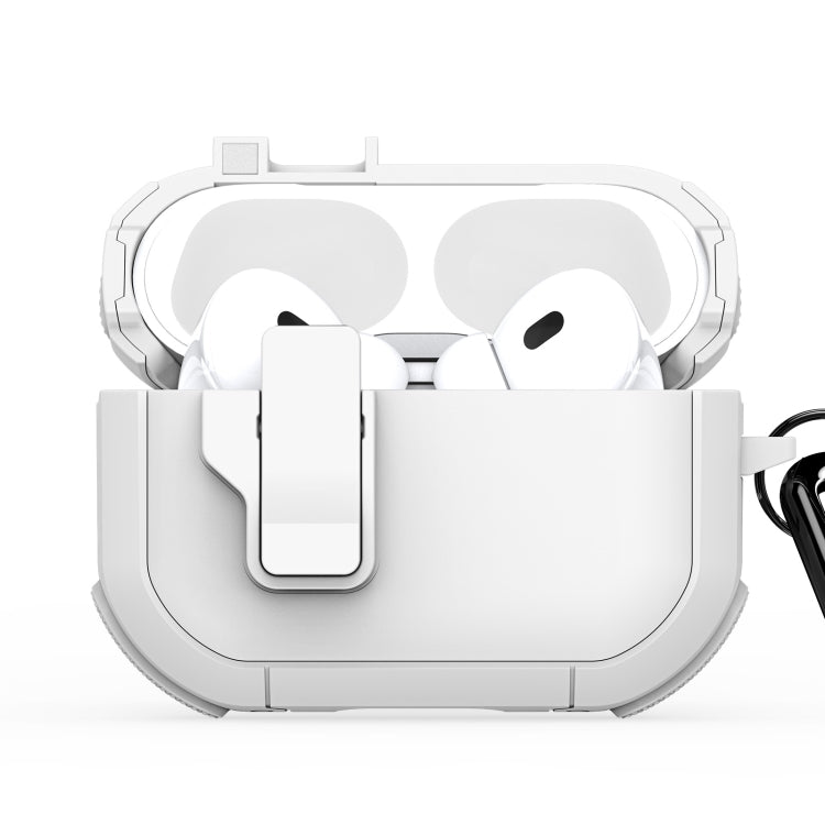 Custodia per auricolari divisi DUX DUCIS PECP Series con gancio, For AirPods 4, For AirPods Pro 2