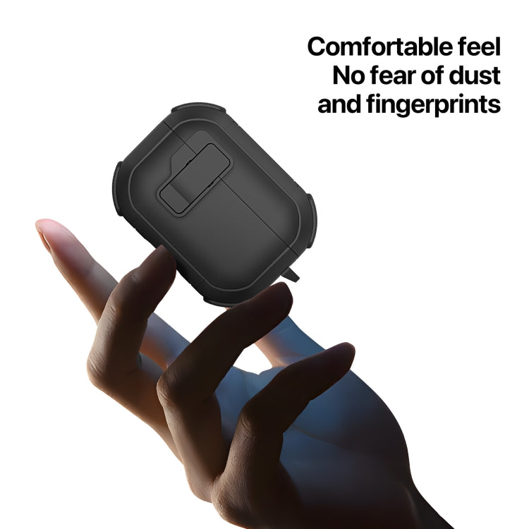 Custodia per auricolari divisi DUX DUCIS PECP Series con gancio, For AirPods 4, For AirPods Pro 2