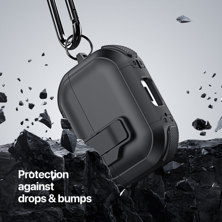 Custodia per auricolari divisi DUX DUCIS PECP Series con gancio, For AirPods 4, For AirPods Pro 2