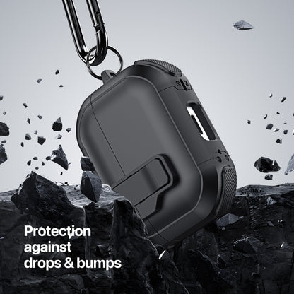 Custodia per auricolari divisi DUX DUCIS PECP Series con gancio, For AirPods 4, For AirPods Pro 2