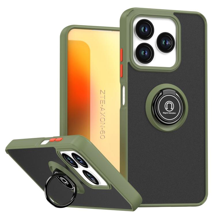 Custodia per telefono Q Shadow 1 Series TPU + PC con anello