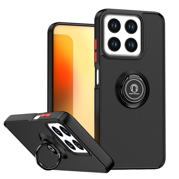 Custodia per telefono Q Shadow 1 Series TPU + PC con anello, For ZTE Blade A35 / A55, For ZTE Axon 60 Lite