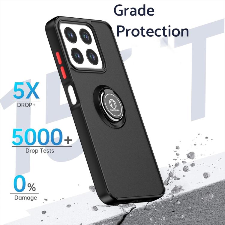 Custodia per telefono Q Shadow 1 Series TPU + PC con anello, For ZTE Blade A35 / A55, For ZTE Axon 60 Lite