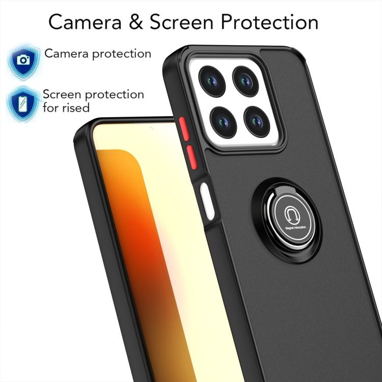 Custodia per telefono Q Shadow 1 Series TPU + PC con anello, For ZTE Blade A35 / A55, For ZTE Axon 60 Lite