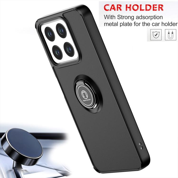 Custodia per telefono Q Shadow 1 Series TPU + PC con anello, For ZTE Blade A35 / A55, For ZTE Axon 60 Lite
