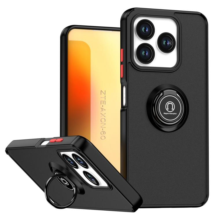 Custodia per telefono Q Shadow 1 Series TPU + PC con anello, For ZTE Axon 60 / Blade V60, For ZTE Blade V70 / nubia V70, For ZTE V60 Smart / Blade A75
