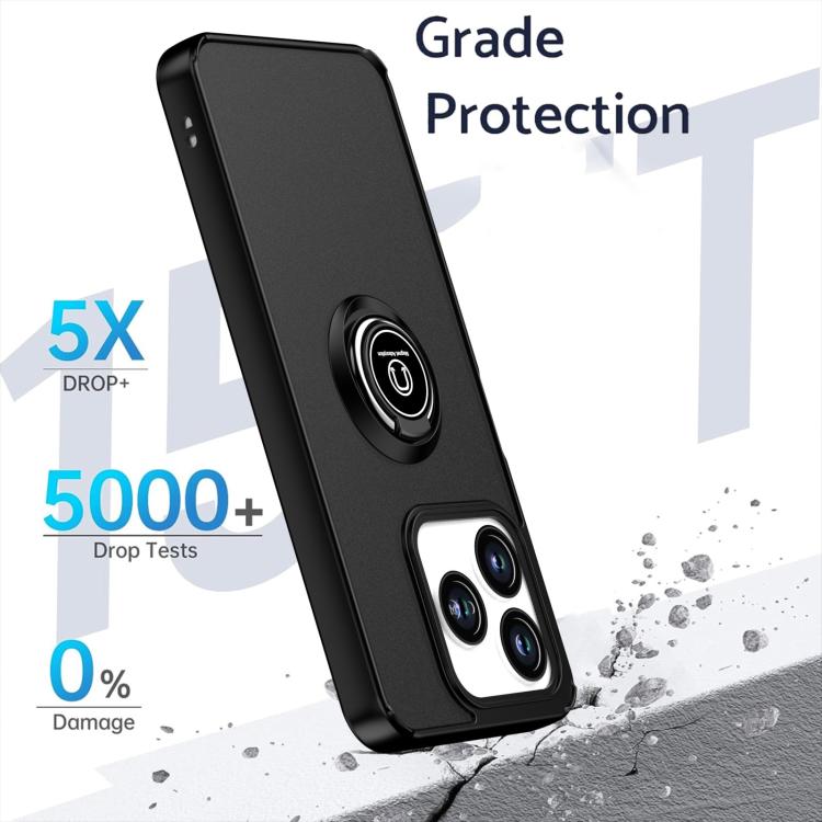 Custodia per telefono Q Shadow 1 Series TPU + PC con anello, For ZTE Axon 60 / Blade V60, For ZTE Blade V70 / nubia V70, For ZTE V60 Smart / Blade A75