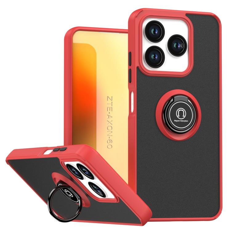 Custodia per telefono Q Shadow 1 Series TPU + PC con anello