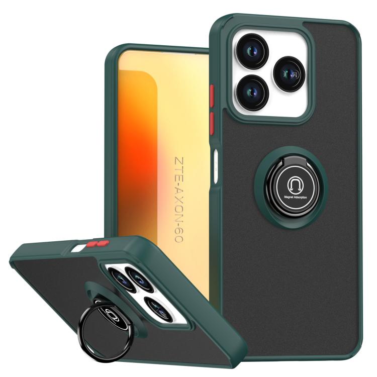 Custodia per telefono Q Shadow 1 Series TPU + PC con anello