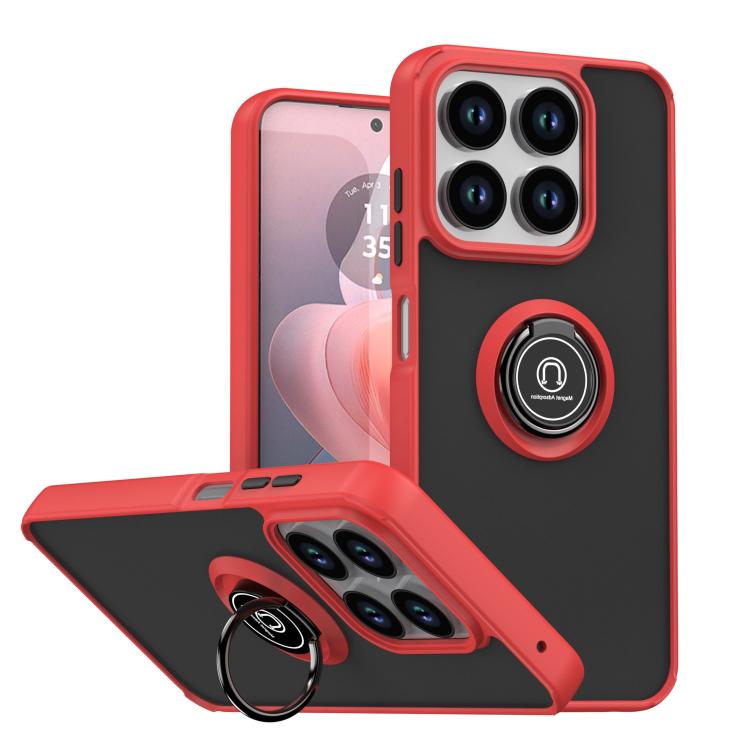 Custodia per telefono Q Shadow 1 Series TPU + PC con anello