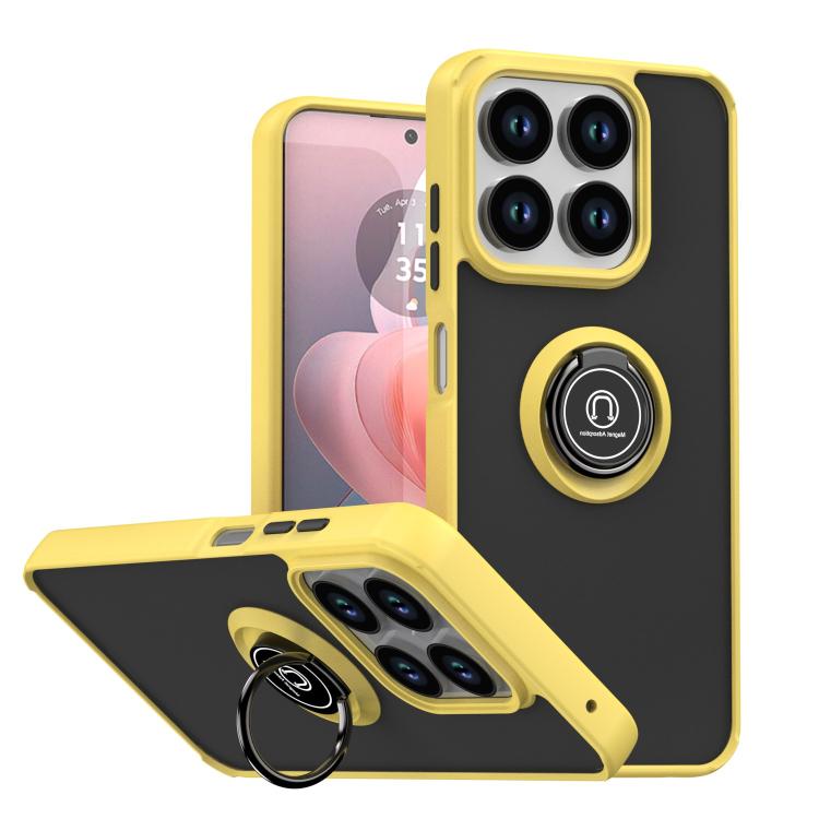 Custodia per telefono Q Shadow 1 Series TPU + PC con anello