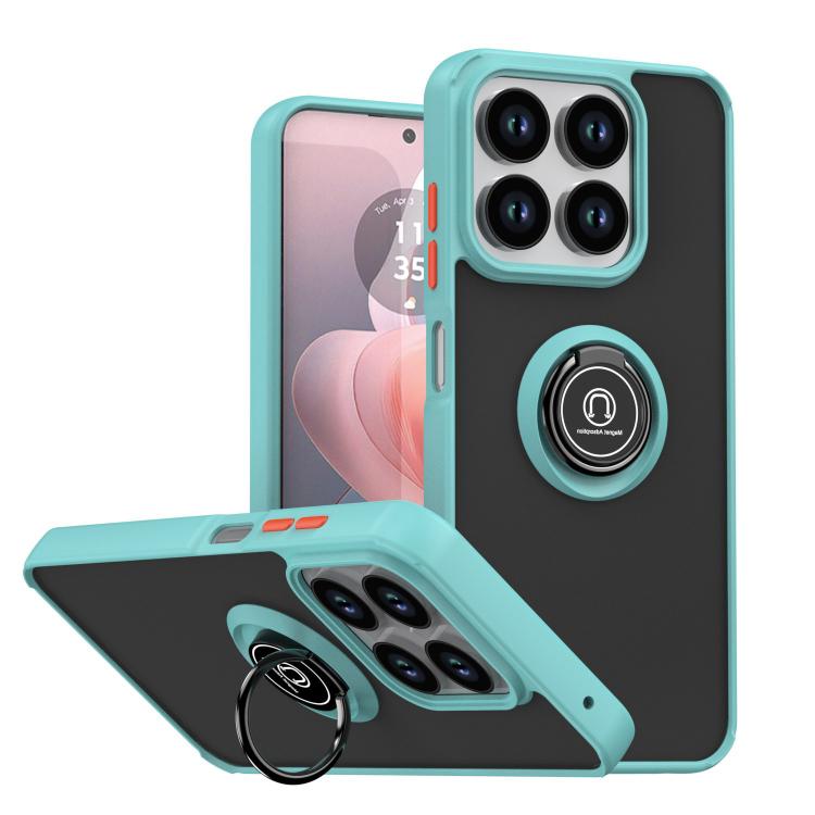 Custodia per telefono Q Shadow 1 Series TPU + PC con anello