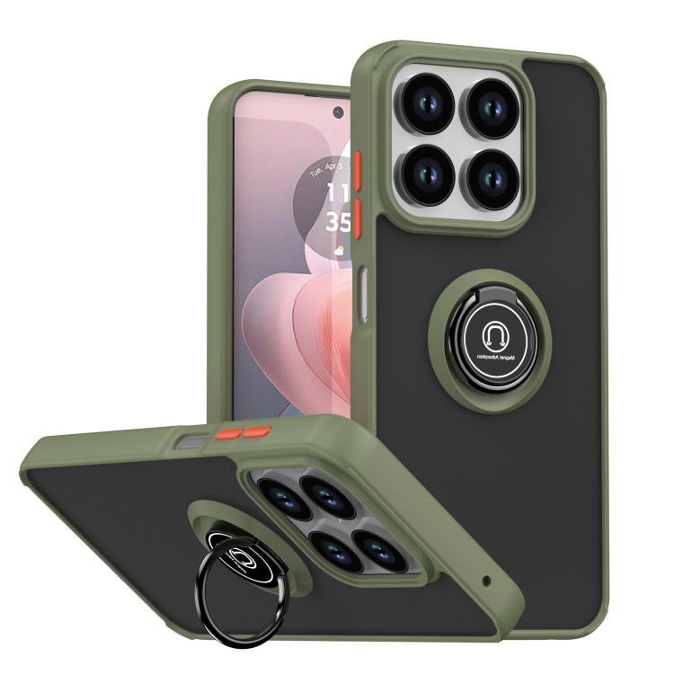 Custodia per telefono Q Shadow 1 Series TPU + PC con anello