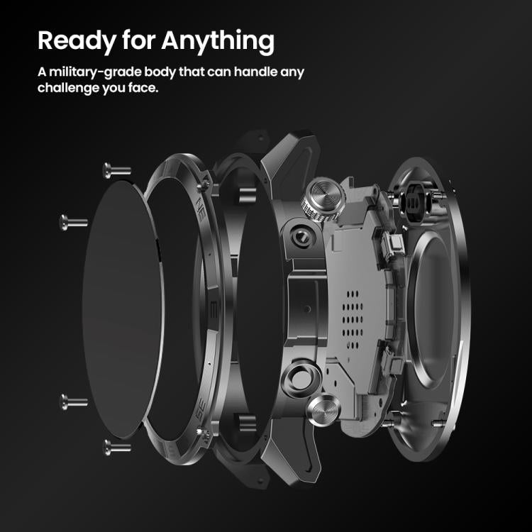 Zeblaze Stratos 2 Plus 1.43 pollici Schermo 3 ATM Salute e Fitness GPS Smart Watch, Stratos 2 Plus