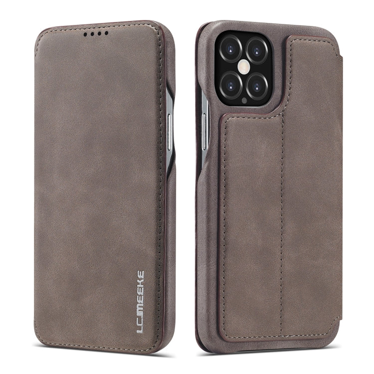 LC.IMEEKE Hon Ancient Series Custodia orizzontale in pelle a conchiglia con supporto e slot per schede, For iPhone 12 mini, For iPhone 12 / 12 Pro, For iPhone 12 Pro Max