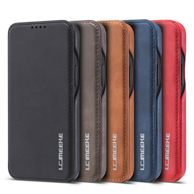 LC.IMEEKE Hon Ancient Series Custodia orizzontale in pelle a conchiglia con supporto e slot per schede, For iPhone 12 mini, For iPhone 12 / 12 Pro, For iPhone 12 Pro Max