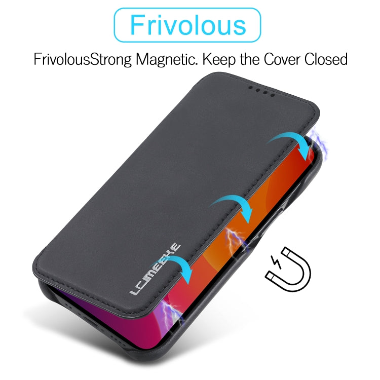 LC.IMEEKE Hon Ancient Series Custodia orizzontale in pelle a conchiglia con supporto e slot per schede, For iPhone 12 mini, For iPhone 12 / 12 Pro, For iPhone 12 Pro Max