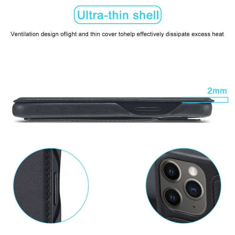 LC.IMEEKE Hon Ancient Series Custodia orizzontale in pelle a conchiglia con supporto e slot per schede, For iPhone 12 mini, For iPhone 12 / 12 Pro, For iPhone 12 Pro Max