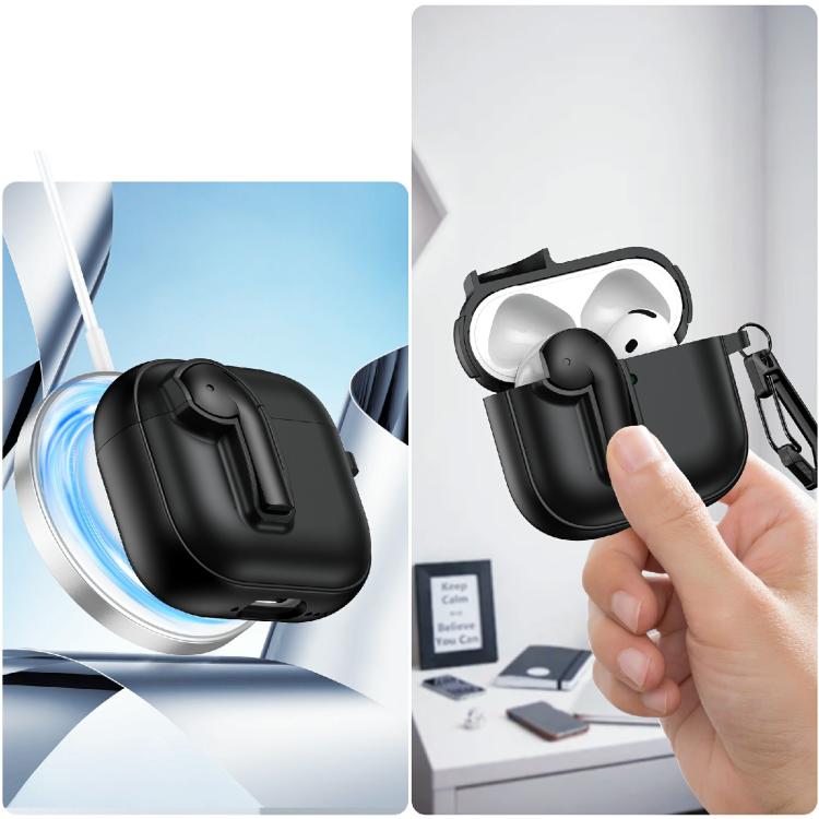 Custodia protettiva per auricolari con lucchetto colorato, For AirPods 4, For AirPods Pro 2