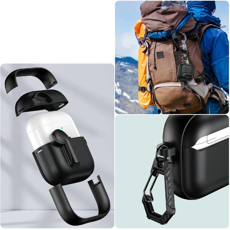 Custodia protettiva per auricolari con lucchetto colorato, For AirPods 4, For AirPods Pro 2