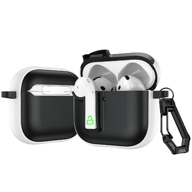 Custodia protettiva per auricolari con lucchetto colorato, For AirPods 4, For AirPods Pro 2