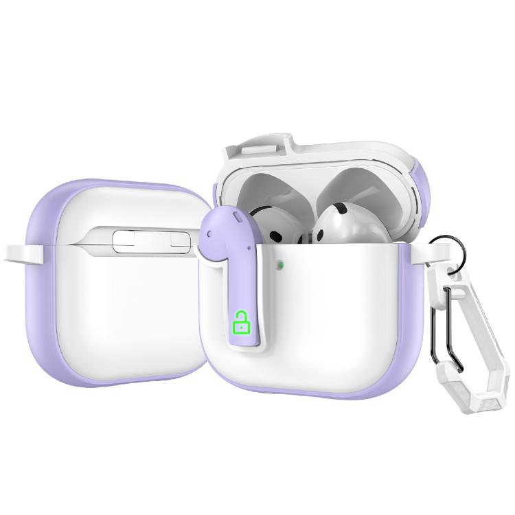 Custodia protettiva per auricolari con lucchetto colorato, For AirPods 4, For AirPods Pro 2