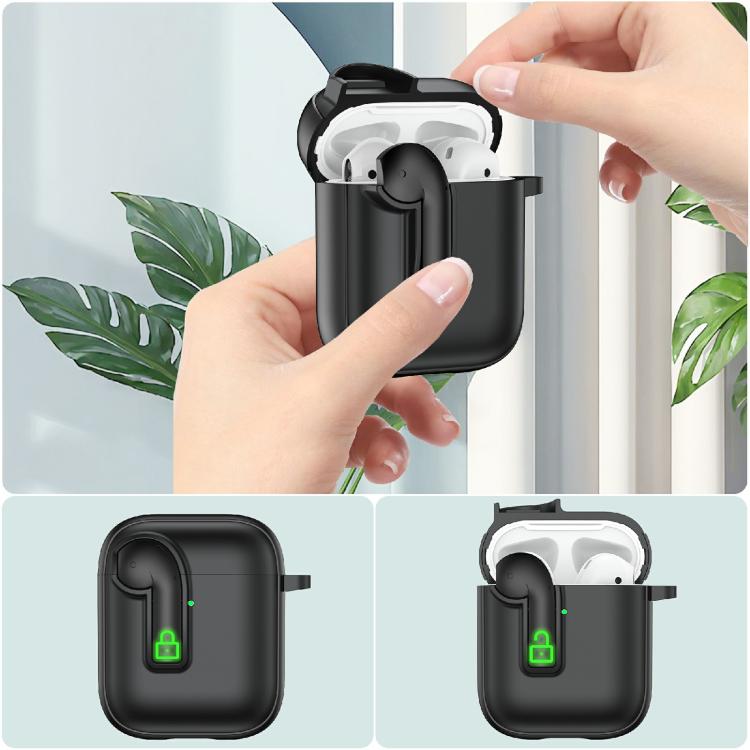 Custodia Protettiva con Lucchetto Colorato Compatibile con AirPods 2