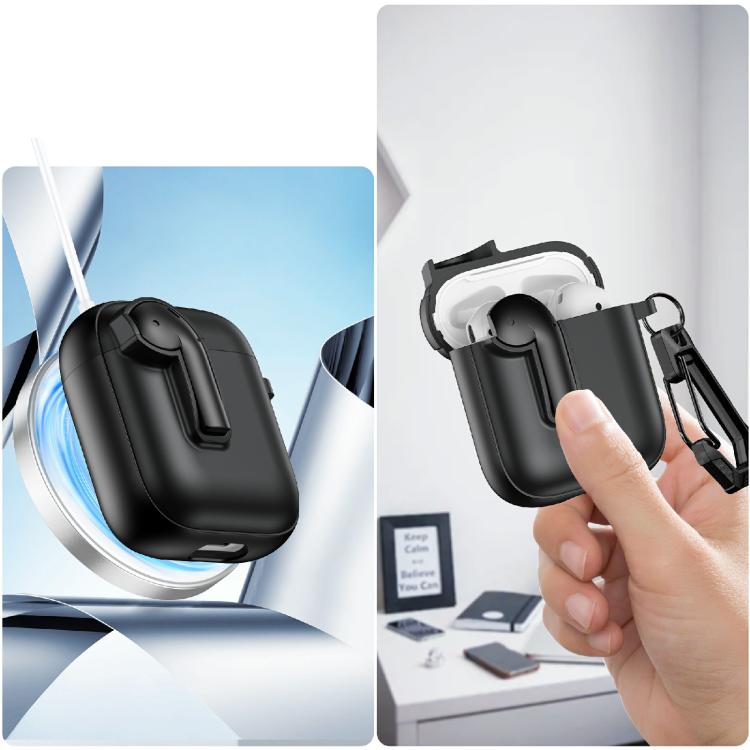 Custodia protettiva per auricolari con lucchetto colorato, For AirPods 2