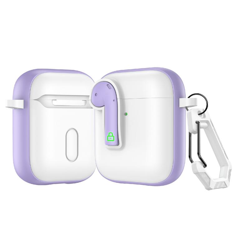Custodia protettiva per auricolari con lucchetto colorato, For AirPods 2