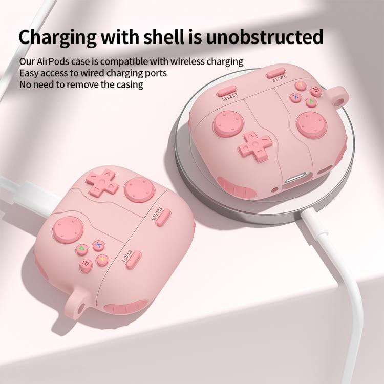 Custodia Wireless Stile Console di Gioco Per AirPods 4 / Pro 2 / 3 / Pro