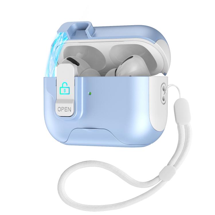 Custodia per auricolari con coperchio a scomparsa automatico e blocco di sicurezza., For AirPods Pro 3, For AirPods 4