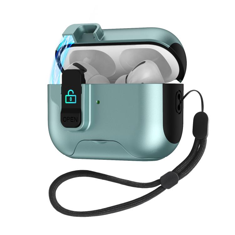 Custodia per auricolari con coperchio a scomparsa automatico e blocco di sicurezza., For AirPods Pro 3, For AirPods 4