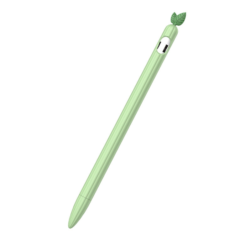 Cover protettiva antiscivolo in silicone a foglia di menta a colori a contrasto, For Apple Pencil 1, For Apple Pencil 2