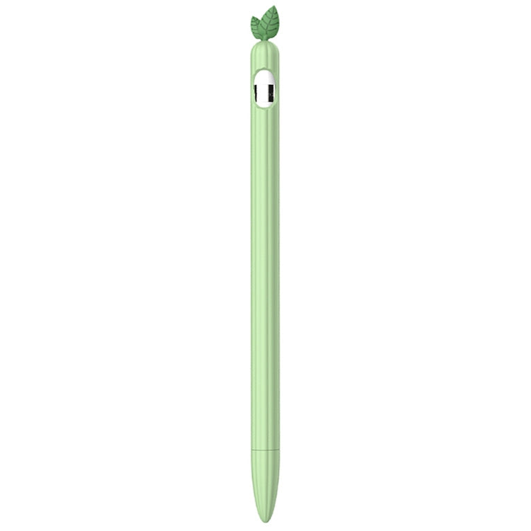 Cover protettiva antiscivolo in silicone a foglia di menta a colori a contrasto, For Apple Pencil 1, For Apple Pencil 2