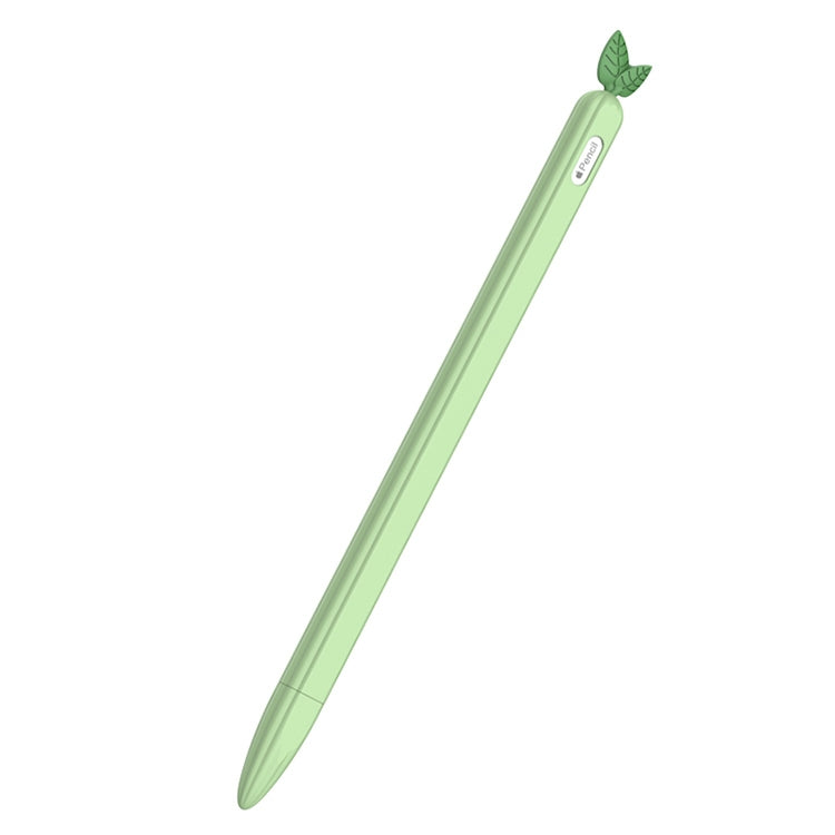 Cover protettiva antiscivolo in silicone a foglia di menta a colori a contrasto, For Apple Pencil 1, For Apple Pencil 2