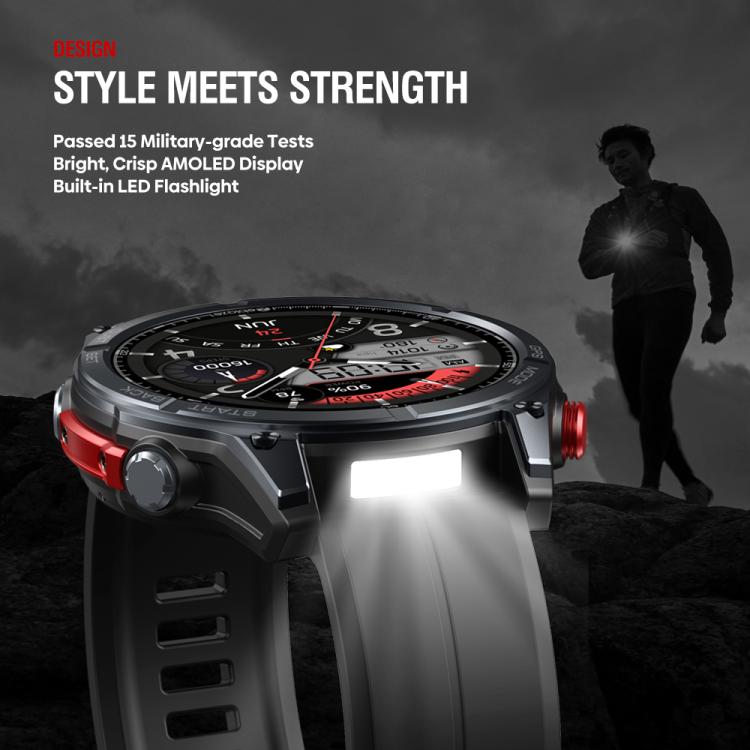 🧭 Zeblaze Stratos 4 – Smartwatch Rugged GPS da Esterno con Schermo AMOLED 1.43”