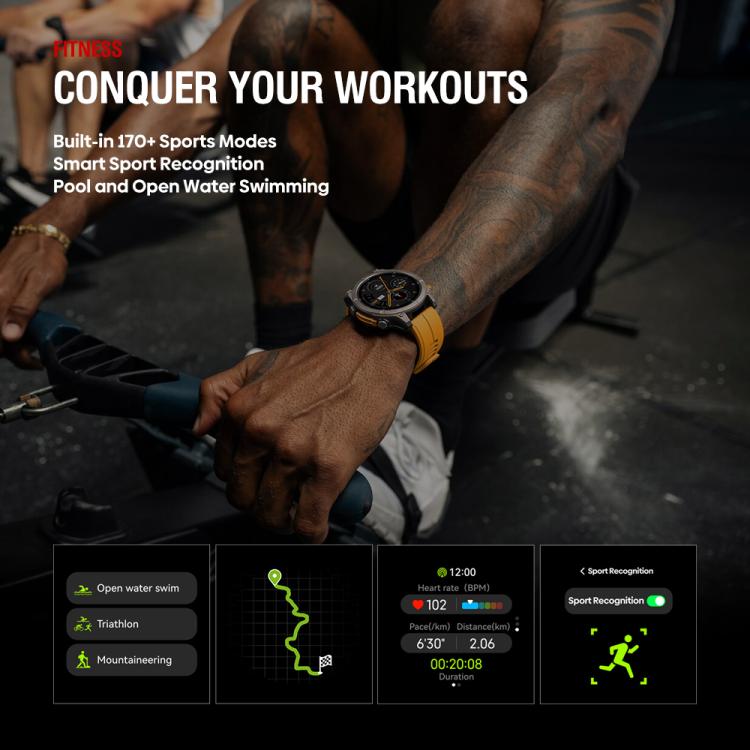 🧭 Zeblaze Stratos 4 – Smartwatch Rugged GPS da Esterno con Schermo AMOLED 1.43”