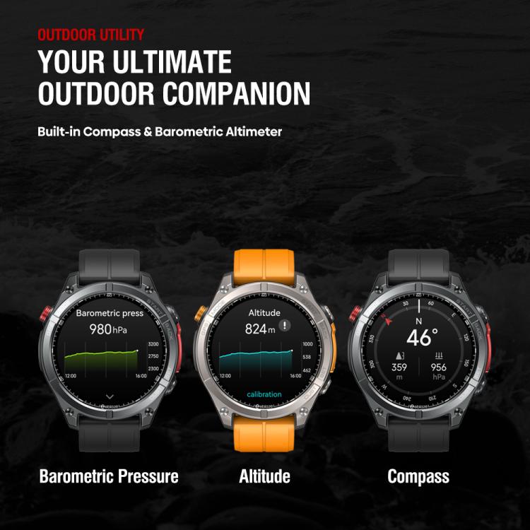 🧭 Zeblaze Stratos 4 – Smartwatch Rugged GPS da Esterno con Schermo AMOLED 1.43”